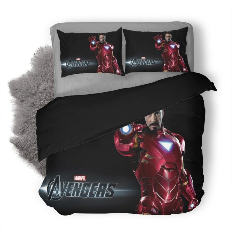 Avengers Iron Man Duvet Cover and Pillowcase Set Bedding Set 371 Avengers Iron Man Duvet Cover and Pillowcase Set Bedding Set 371
