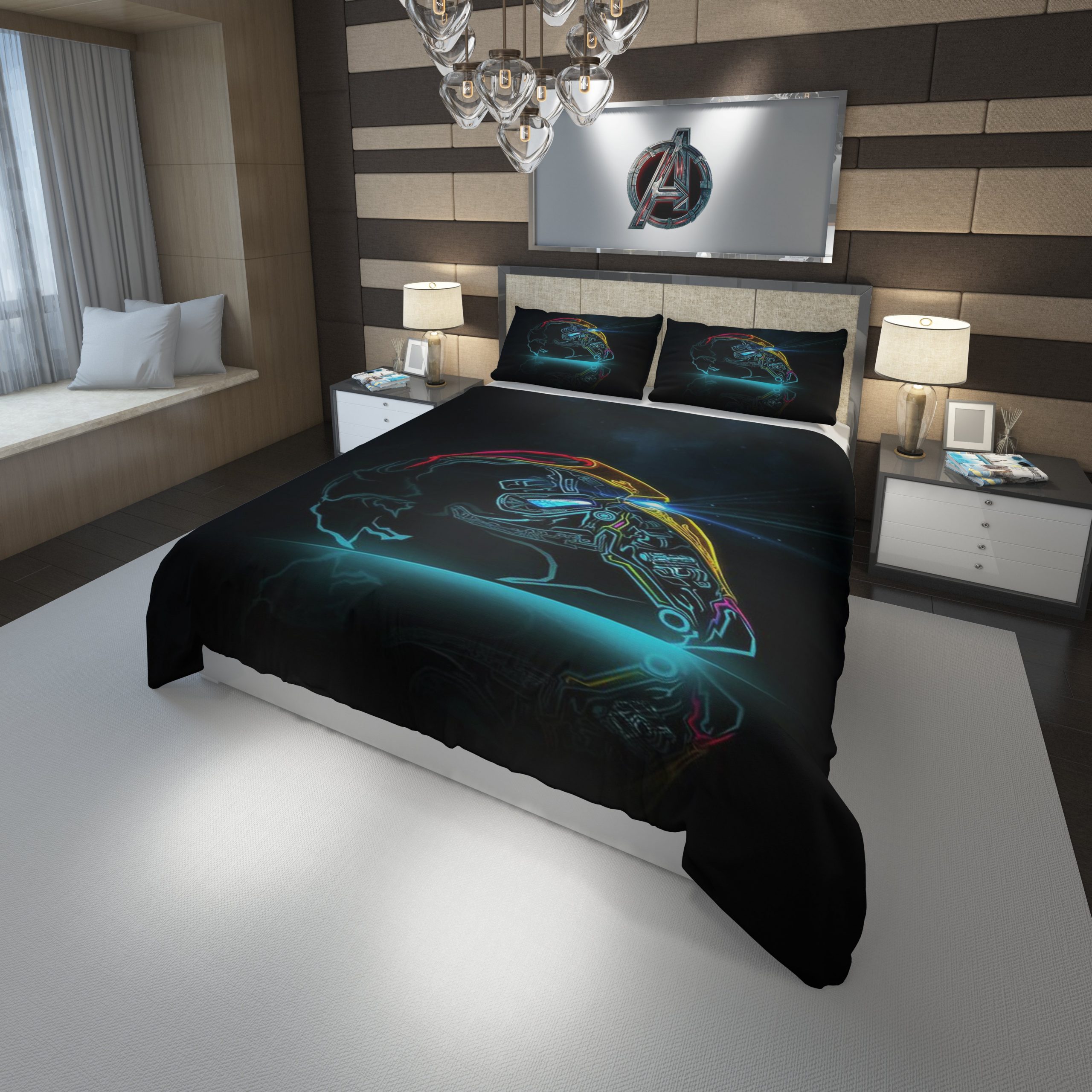 Avengers Iron Man Duvet Cover and Pillowcase Set Bedding Set Avengers Iron Man Duvet Cover and Pillowcase Set Bedding Set