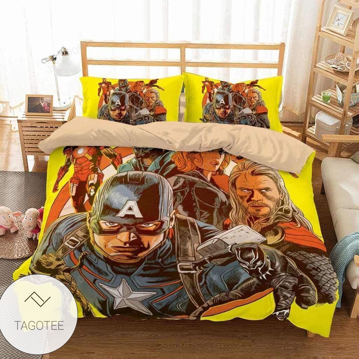 Avengers Super Heroes Painting Duvet Cover Bedding Set- Avengers Super Heroes Painting Duvet Cover Bedding Set-