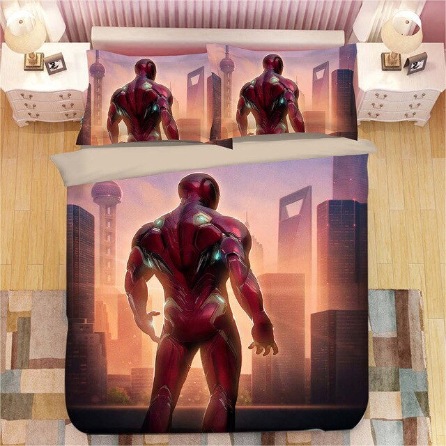 Avengers iron Man 223 Duvet Cover and Pillowcase Set Bedding Set Avengers iron Man 223 Duvet Cover and Pillowcase Set Bedding Set