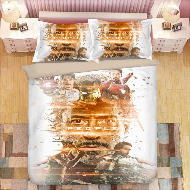Avengers iron Man 226 Duvet Cover and Pillowcase Set Bedding Set Avengers iron Man 226 Duvet Cover and Pillowcase Set Bedding Set
