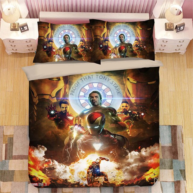 Avengers iron Man 228 Duvet Cover and Pillowcase Set Bedding Set Avengers iron Man 228 Duvet Cover and Pillowcase Set Bedding Set