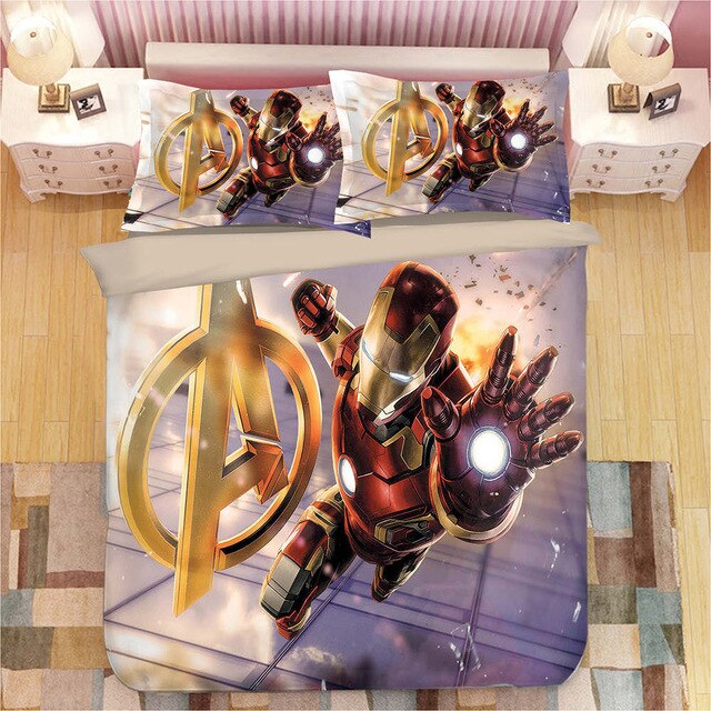 Avengers iron Man 232 Duvet Cover and Pillowcase Set Bedding Set Avengers iron Man 232 Duvet Cover and Pillowcase Set Bedding Set