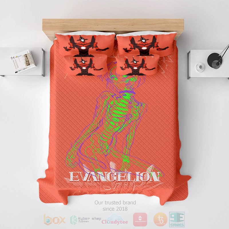 Ayanami Rei Skeleton Glow Neon Genesis Evangelion Bedding Set Ayanami Rei Skeleton Glow Neon Genesis Evangelion Bedding Set