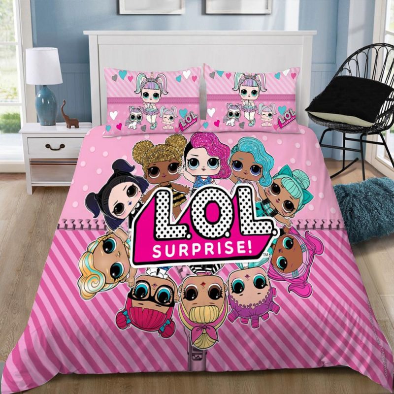 Baby Girls L O L Surprise Duvet Cover and Pillowcase Set Bedding Set 209 Baby Girls L O L Surprise Duvet Cover and Pillowcase Set Bedding Set 209