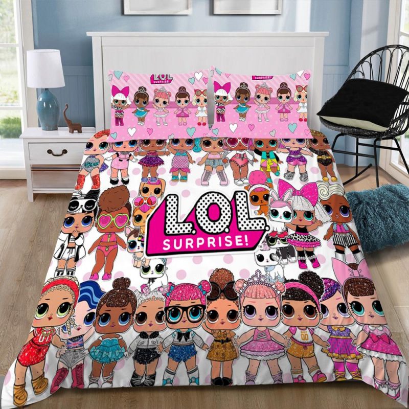 Baby Girls L O L Surprise Duvet Cover and Pillowcase Set Bedding Set 258 Baby Girls L O L Surprise Duvet Cover and Pillowcase Set Bedding Set 258