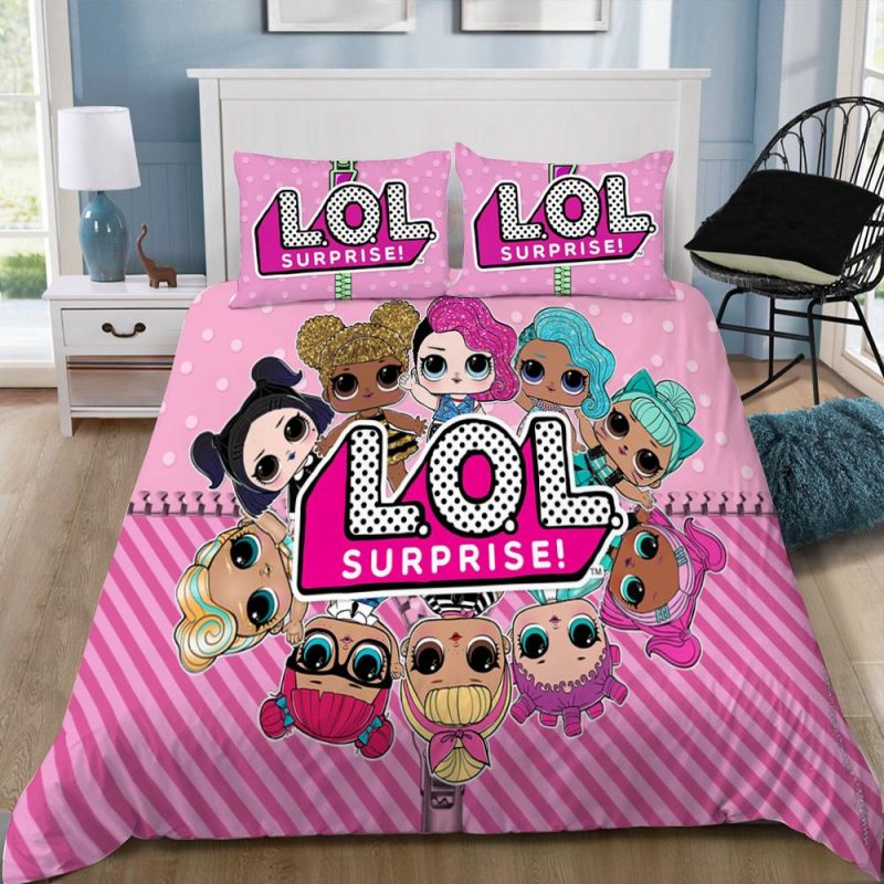 Baby Girls L O L Surprise Duvet Cover and Pillowcase Set Bedding Set 52 Baby Girls L O L Surprise Duvet Cover and Pillowcase Set Bedding Set 52