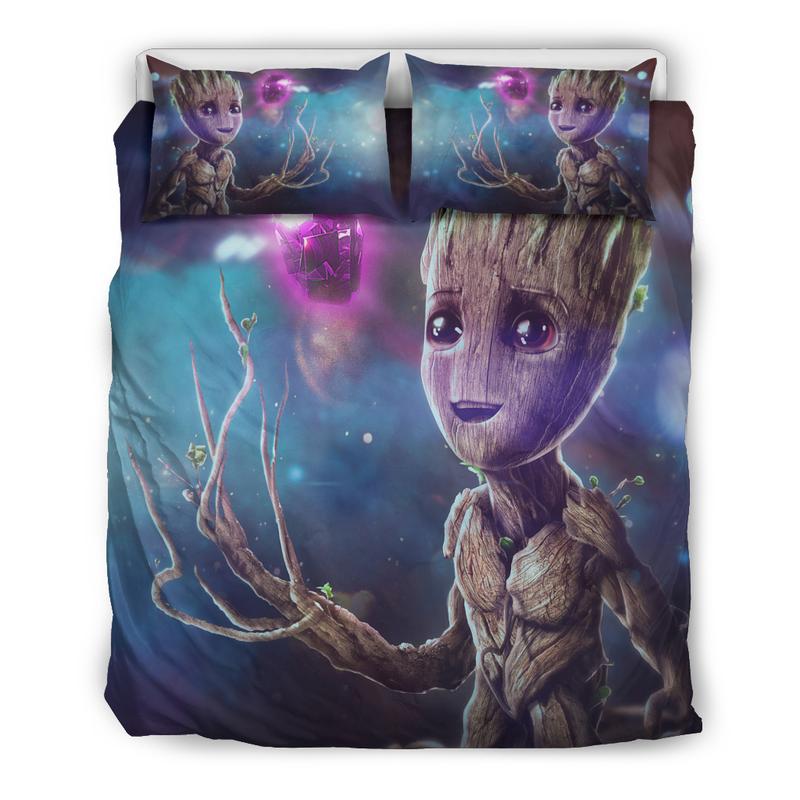 Baby Groot Duvet Cover and Pillowcase Set Bedding Set 5 Baby Groot Duvet Cover and Pillowcase Set Bedding Set 5