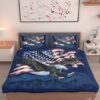 Bald Eagle American Flag All Over Printed Bedding Set