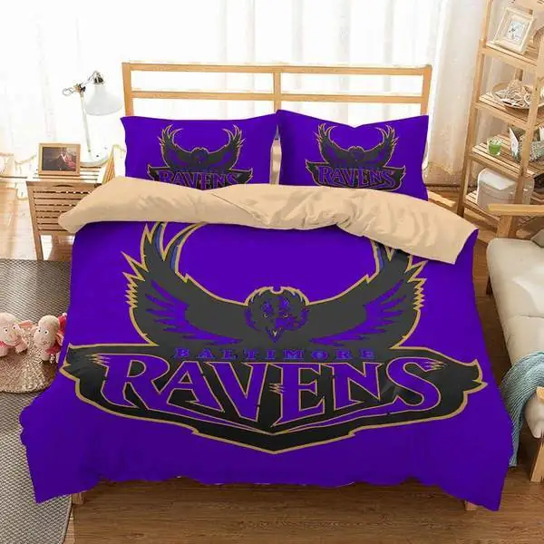 Baltimore Ravens 2 Duvet Cover and Pillowcase Set Bedding Set Baltimore Ravens 2 Duvet Cover and Pillowcase Set Bedding Set