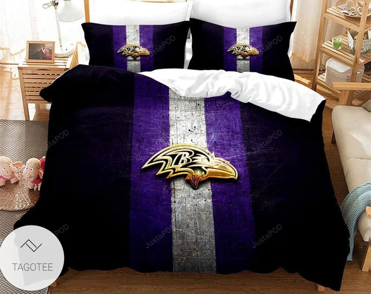 Baltimore Ravens Duvet Cover Set Baltimore Ravens Duvet Cover Set