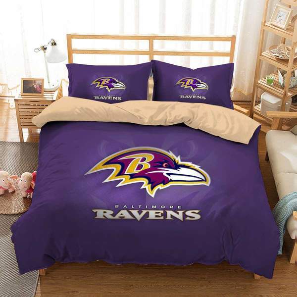 Baltimore Ravens Duvet Cover and Pillowcase Set Bedding Set Baltimore Ravens Duvet Cover and Pillowcase Set Bedding Set