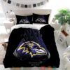 Baltimore Ravens Nfl Gloves Bedding Set