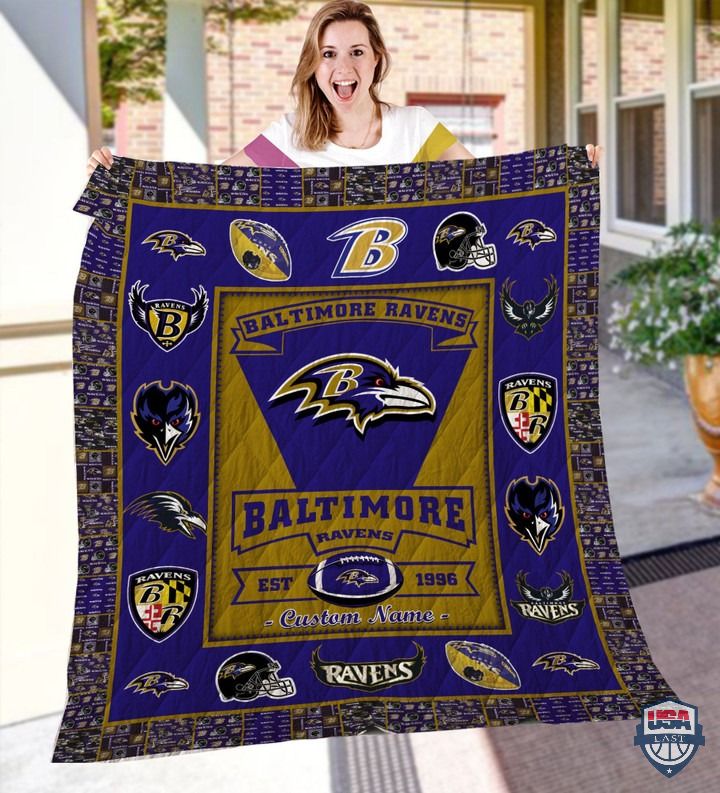 Baltimore Ravens Nfl Logo History Personalized Bedding Set Baltimore Ravens Nfl Logo History Personalized Bedding Set