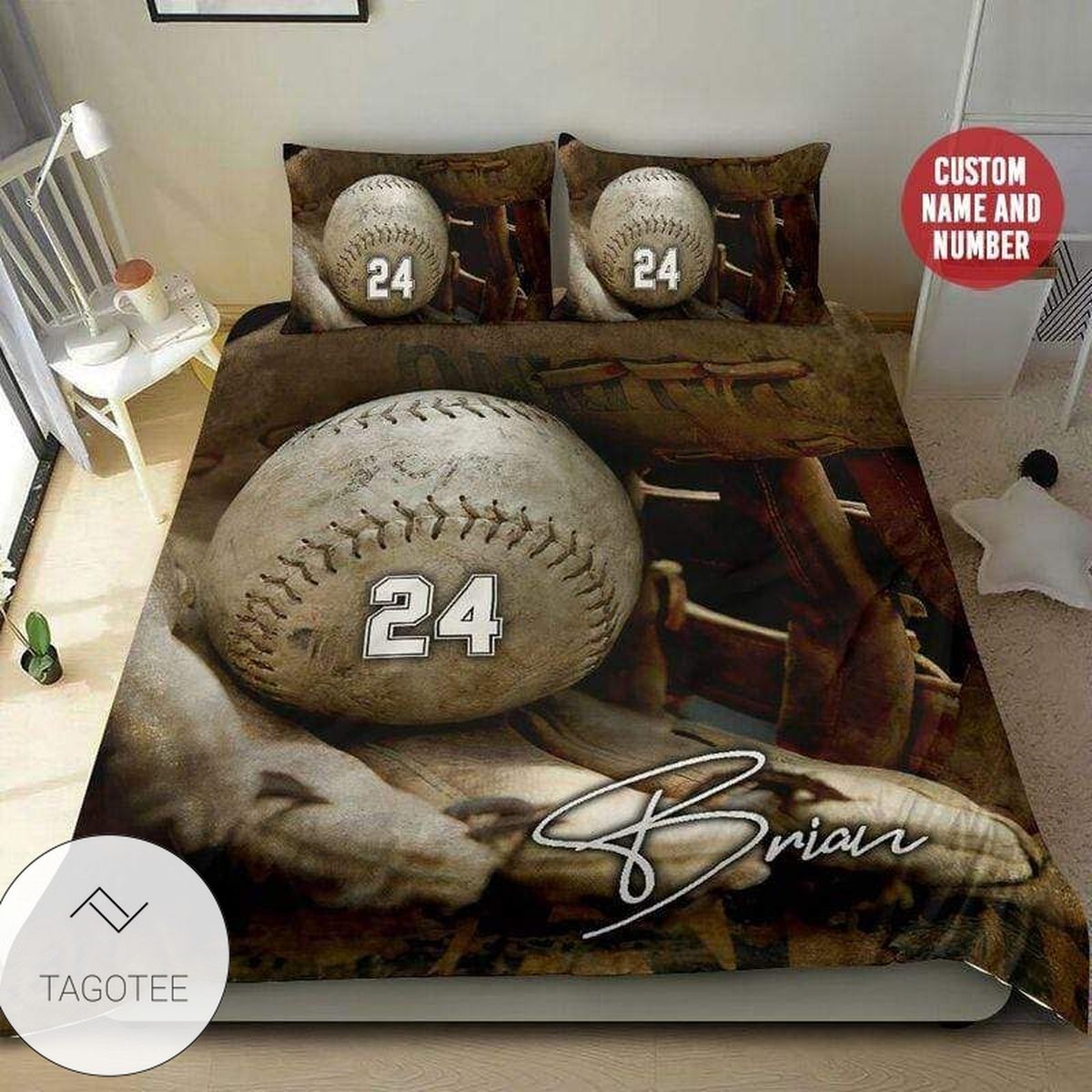 Baseball Ball And Glove Background Duvet Cover Bedding Set Personalized Name And Number Baseball Ball And Glove Background Duvet Cover Bedding Set Personalized Name And Number
