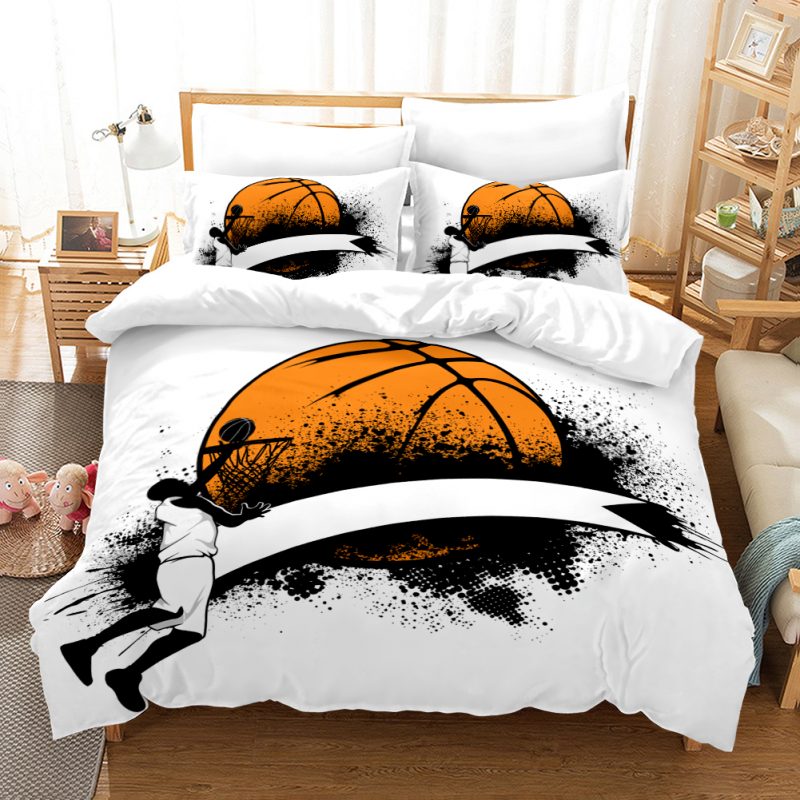 Basketball 2 Duvet Cover and Pillowcase Set Bedding Set Basketball 2 Duvet Cover and Pillowcase Set Bedding Set