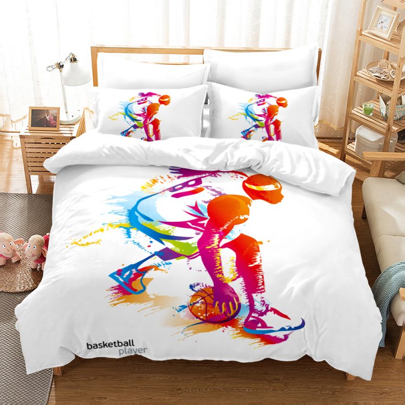 Basketball 3 Duvet Cover and Pillowcase Set Bedding Set Basketball 3 Duvet Cover and Pillowcase Set Bedding Set