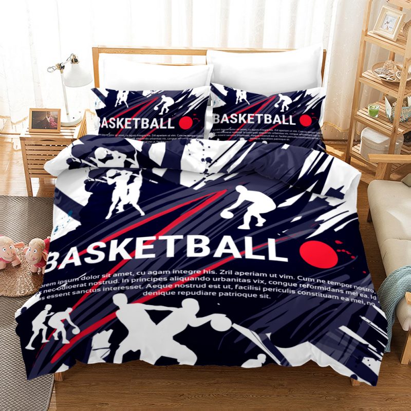 Basketball 6 Basketball Duvet Cover and Pillowcase Set Bedding Set Basketball 6 Basketball Duvet Cover and Pillowcase Set Bedding Set