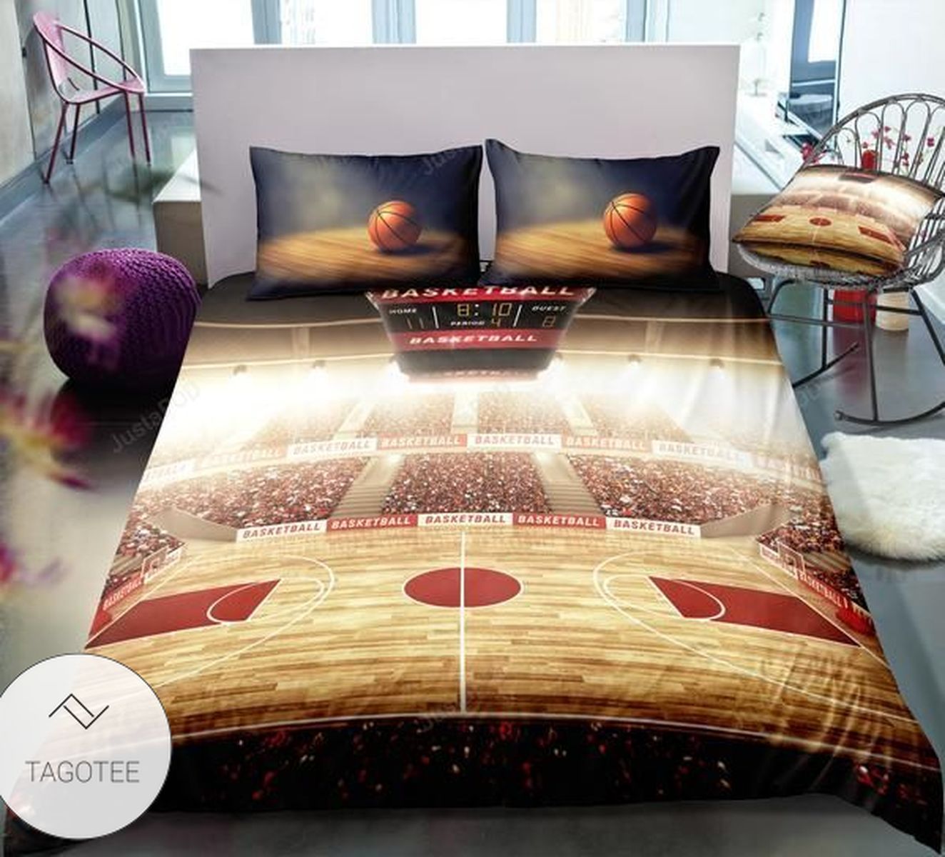 Basketball Court Cotton Bed Sheets Spread Comforter Duvet Cover Bedding Sets- Basketball Court Cotton Bed Sheets Spread Comforter Duvet Cover Bedding Sets-