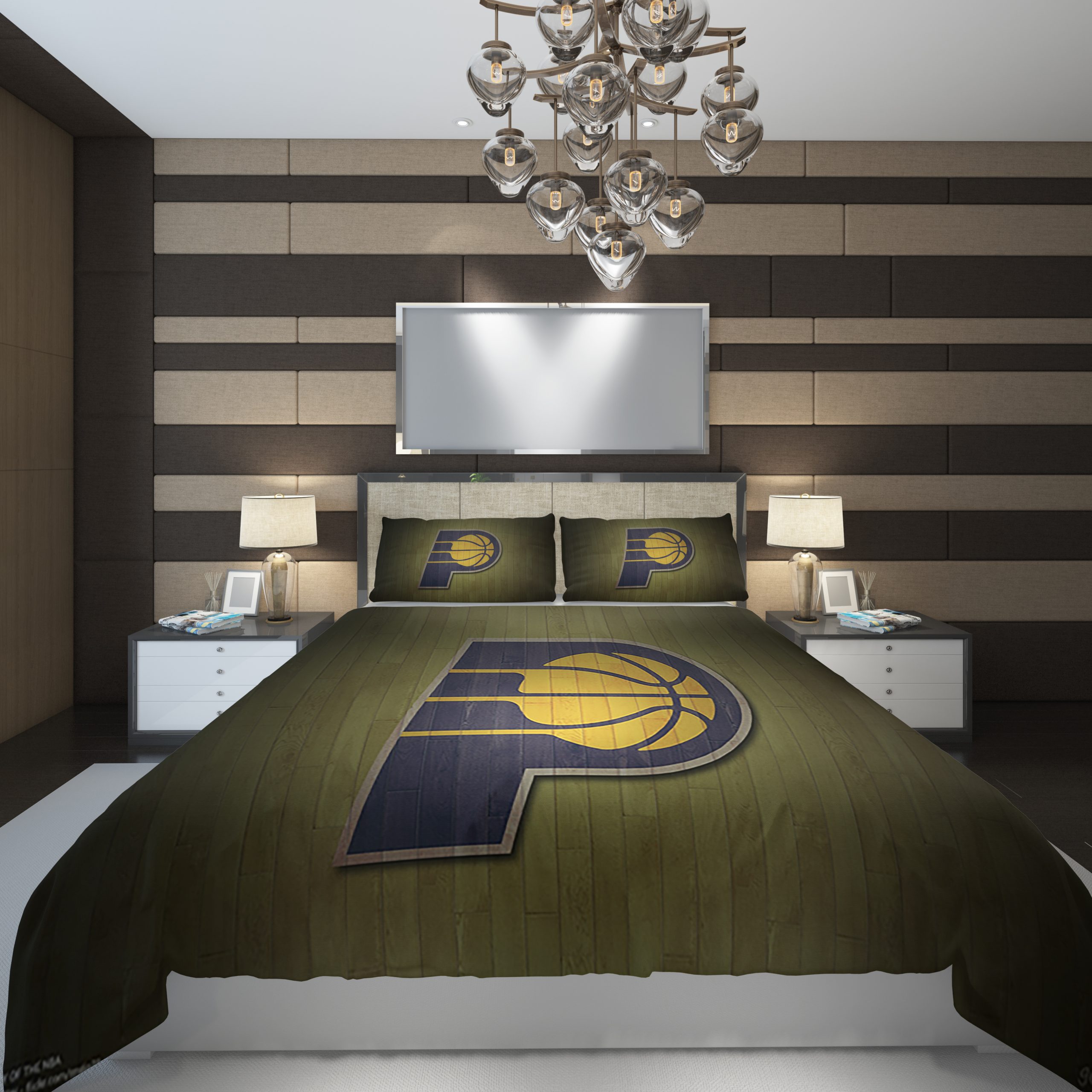 Basketball Indiana Logo Nba Pacers Duvet Cover and Pillowcase Set Bedding Set Basketball Indiana Logo Nba Pacers Duvet Cover and Pillowcase Set Bedding Set