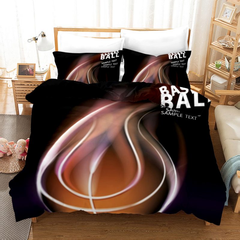 Basketball Sample Text Duvet Cover and Pillowcase Set Bedding Set Basketball Sample Text Duvet Cover and Pillowcase Set Bedding Set