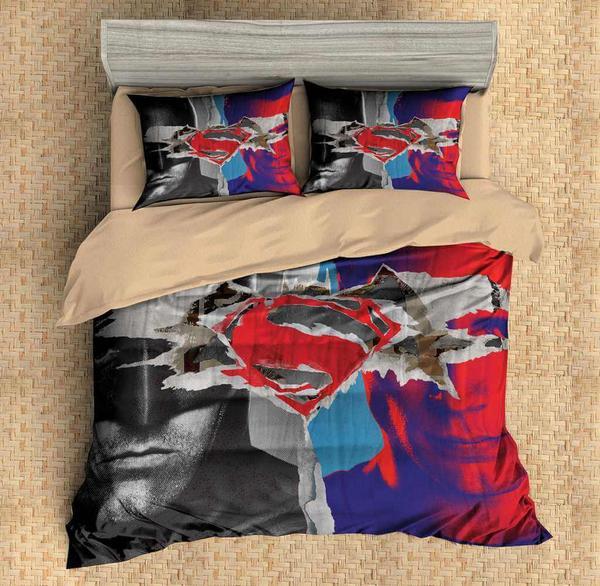 Batman Superman 2 Duvet Cover and Pillowcase Set Bedding Set Batman Superman 2 Duvet Cover and Pillowcase Set Bedding Set