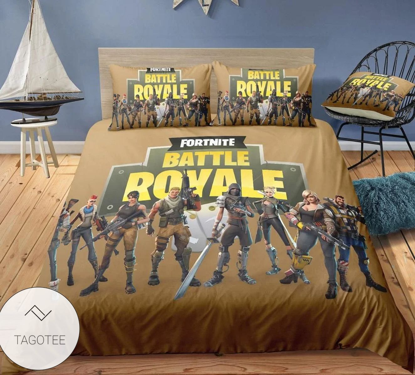 Battle Royale Fortnite Gamer Bedding Set (Duvet Cover And Pillowcases) Battle Royale Fortnite Gamer Bedding Set (Duvet Cover And Pillowcases)