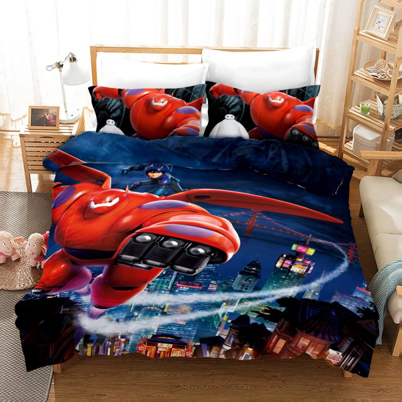 Baymax Duvet Cover and Pillowcase Set Bedding Set Baymax Duvet Cover and Pillowcase Set Bedding Set