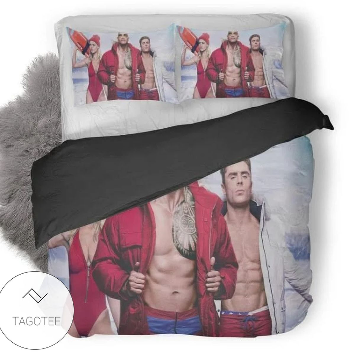 Baywatch Zac Efron Dwayne Johnson And Kelly Rohrbach Duvet Cover Bedding Set Baywatch Zac Efron Dwayne Johnson And Kelly Rohrbach Duvet Cover Bedding Set