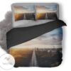 Beautiful City Sunset Evening Bedding Set