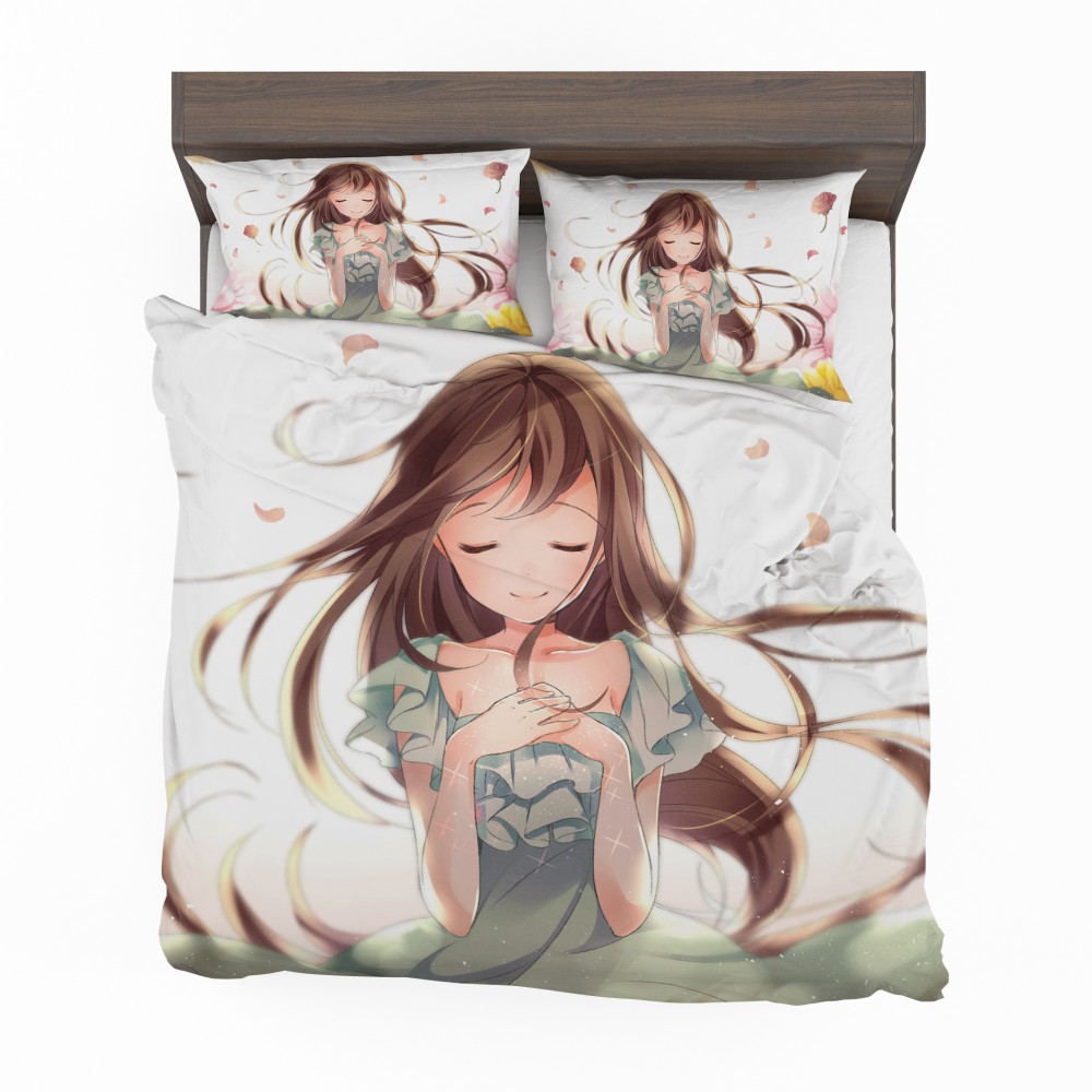 Beautiful-Japanese-Anime-Girl-Queen-King-Bedding-Set-1