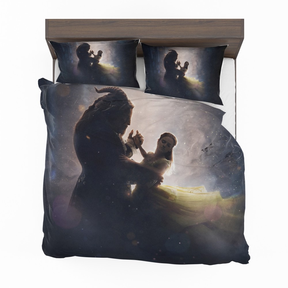 Beauty-And-The-Beast-2017-Movie-Dan-Stevens-Emma-Watson-Bedding-Set-1