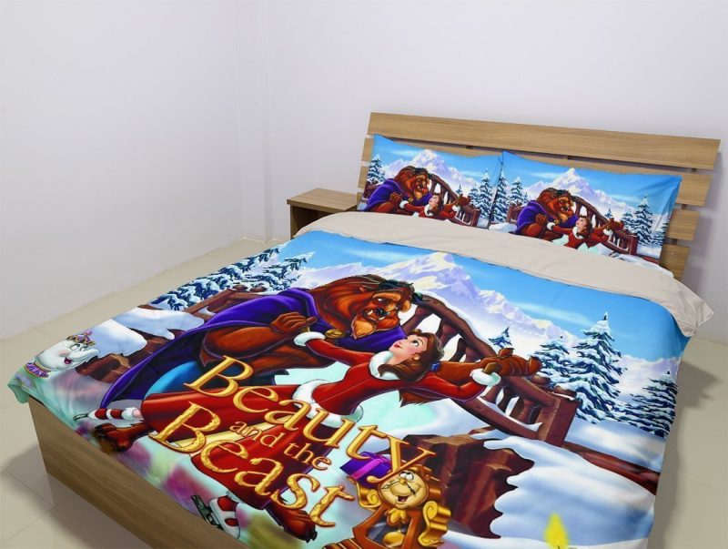 Beauty And The Beast Duvet Cover and Pillowcase Set Bedding Set 129 Beauty And The Beast Duvet Cover and Pillowcase Set Bedding Set 129