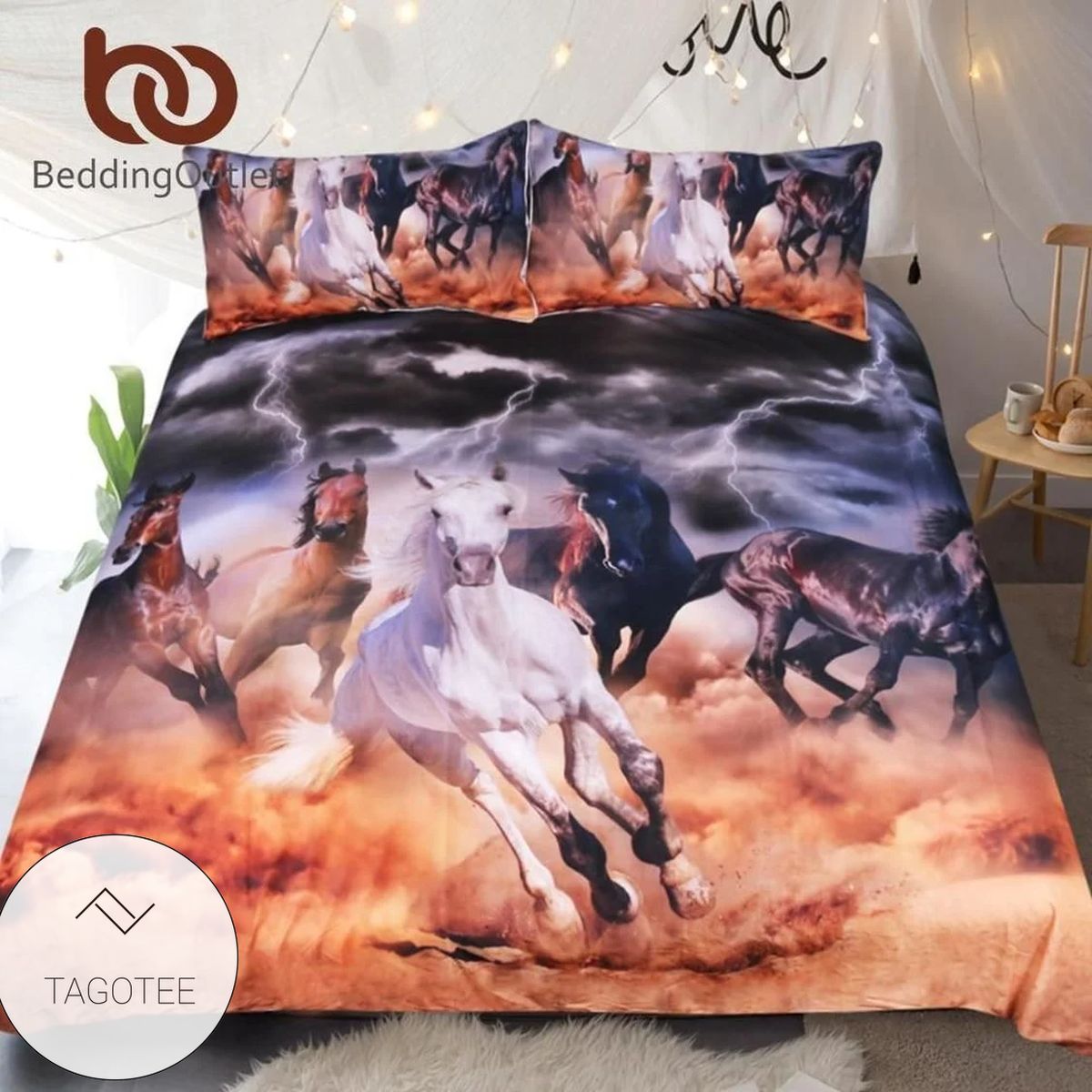 Bedding Outlet Horses Bedding Set 3D 3Pcs Bedding Outlet Horses Bedding Set 3D 3Pcs