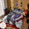 Bedding Set Captain America Marvel Comics Bed (Duvet Cover & Pillow Cases)