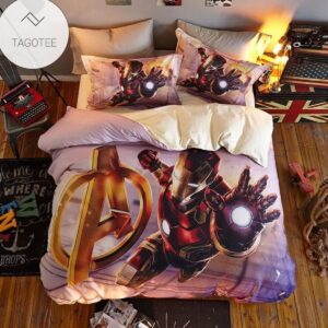Bedding Set Iron Man For Teens (Duvet Cover & Pillow Cases)