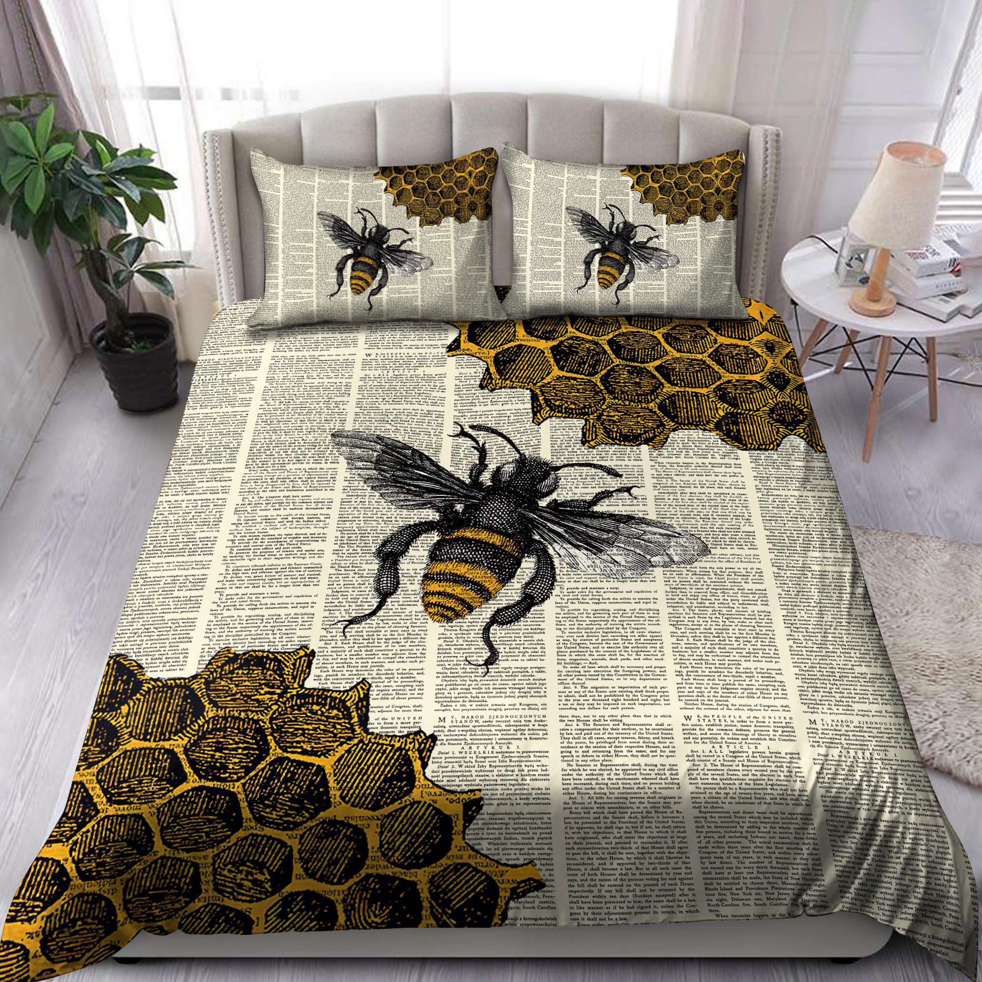 Bee-Dictionary-Page-Bedding-Set-2
