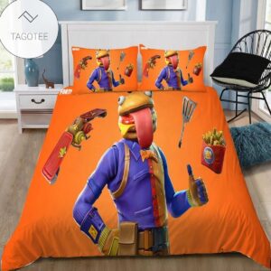 Beef Boss Fortnite Gamer Bedding Set Duvet Cover Pillow Ca