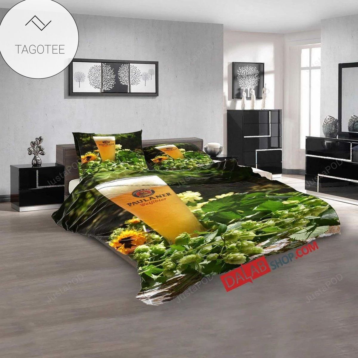 Beer Brand Paulaner 1D 3D Duvet Cover Bedroom Sets Bedding Sets- Beer Brand Paulaner 1D 3D Duvet Cover Bedroom Sets Bedding Sets-