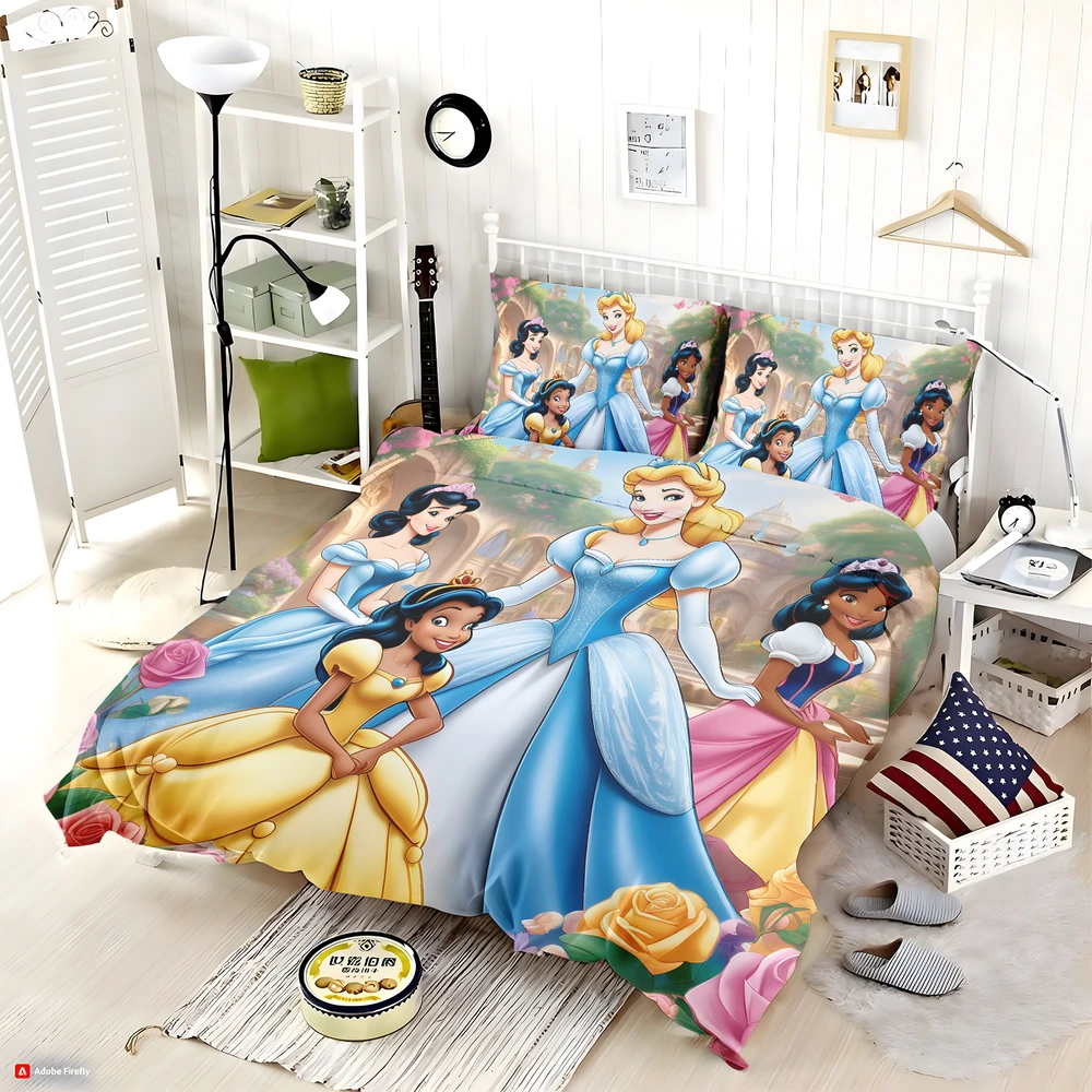 Belle and Aurora Disney Princess Bedding Set Belle and Aurora Disney Princess Bedding Set