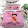 Betty Boop Pink Bedding Set Duvet Cover-