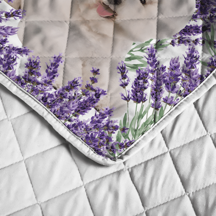 Bichon-Prise-Lavender-Quilt-Bedding-Set-2