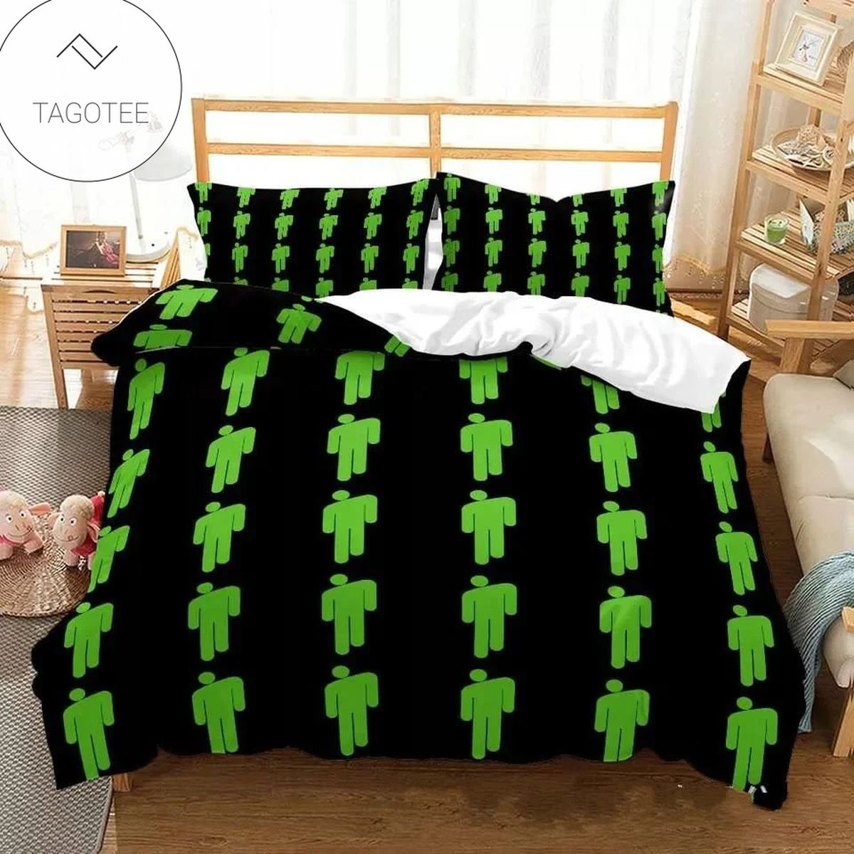 Billie Eilish Bellyache Pattern Bedding Set Billie Eilish Bellyache Pattern Bedding Set