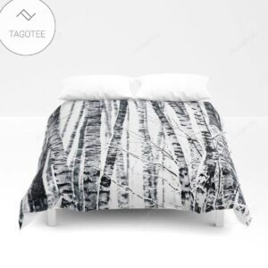Birch Trees In Winter Duvet Cover Bedding Sets-