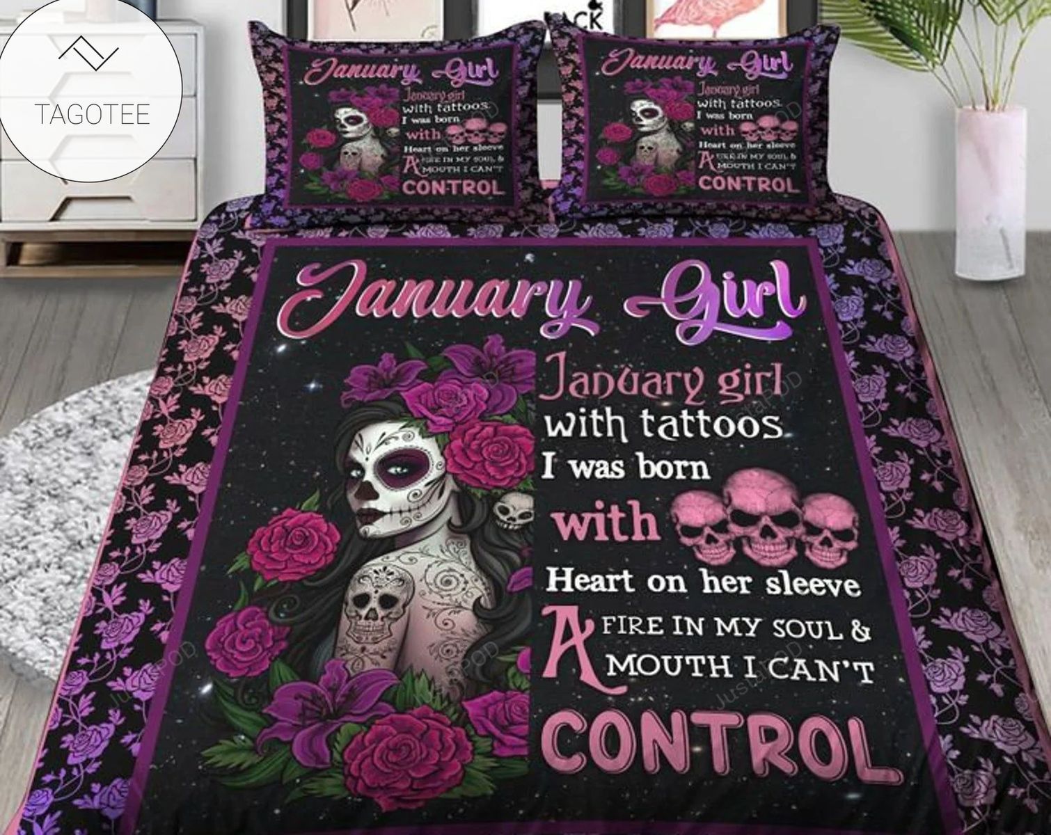 Birthday Skull Girl Bedding Set Birthday Skull Girl Bedding Set