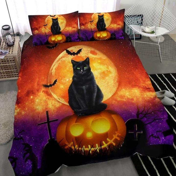 Black-Cat-Halloween-Bedding-Set-1