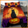 Black Cat Halloween Bedding Set