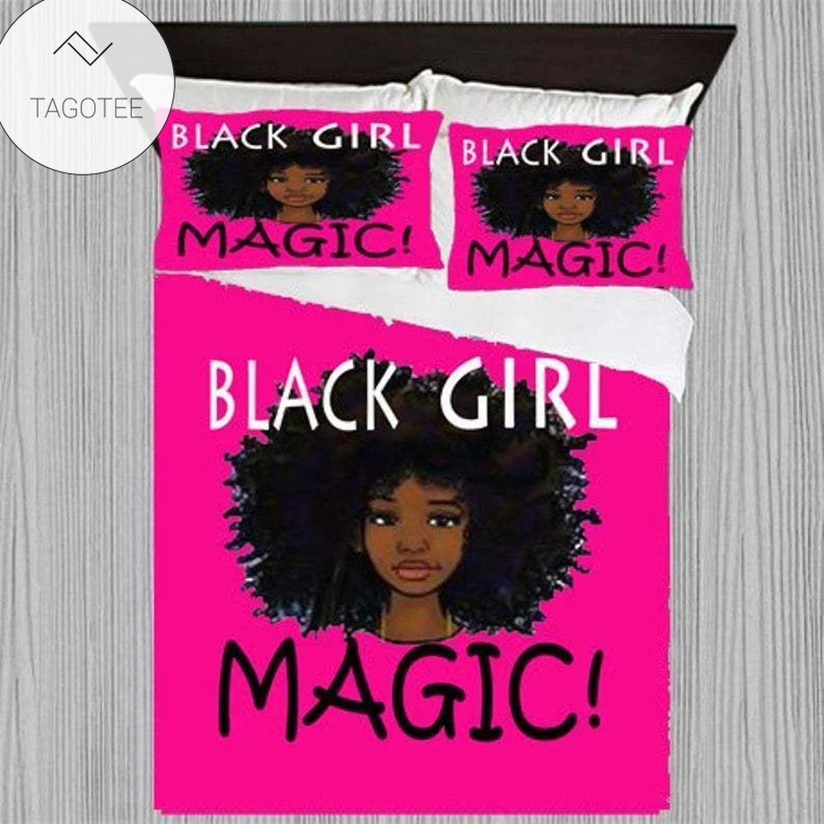 Black Girl African Pink Background Duvet Cover Bedding Set Black Girl African Pink Background Duvet Cover Bedding Set