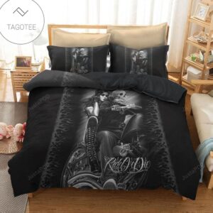 Black Motorbike Motorcycle Skull Bedding Set-