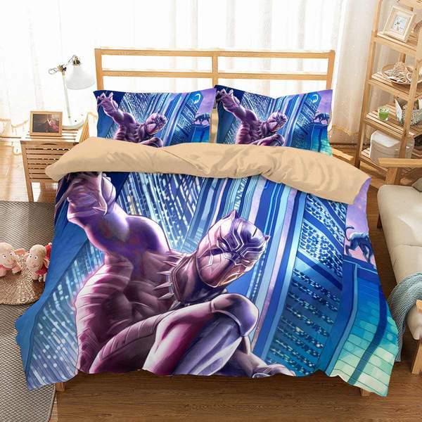 Black Panther 11 Duvet Cover and Pillowcase Set Bedding Set Black Panther 11 Duvet Cover and Pillowcase Set Bedding Set